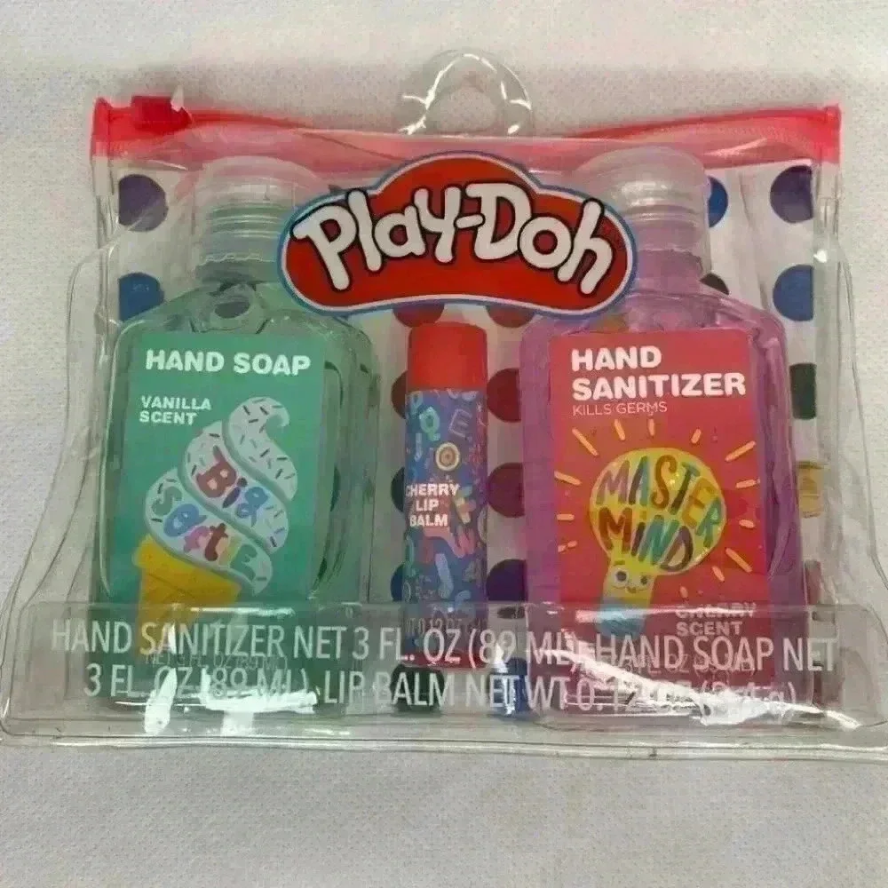 Play-Doh Hand Soap Lip Balm w/ Carry Case Gift Set